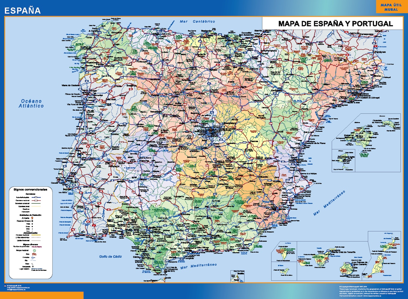 Carte Espagne Simple Magnetique Cartes Magnetiques France Et Monde