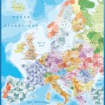Carte Europe Codes Postaux magnétique